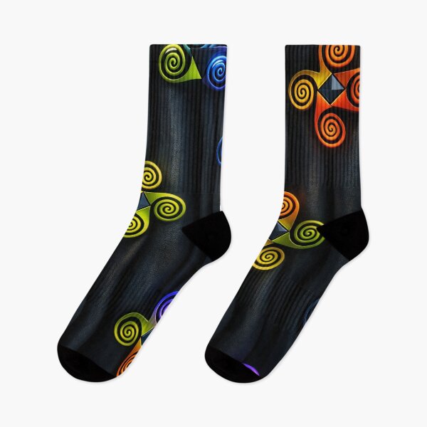 Item preview, Neon Triskelion Spirals designed and sold by Kaleidoscope Print.