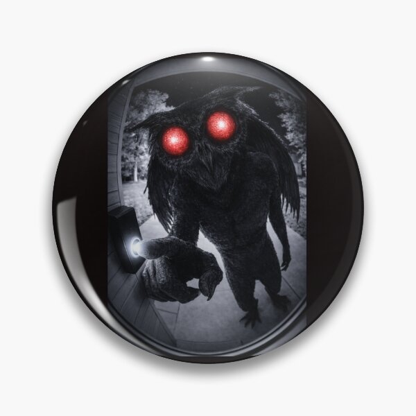 Item preview, Funny Mothman Doorbell Camera Art – Cryptid Ringing Doorbell Paranormal Illustration designed and sold by jpm70.