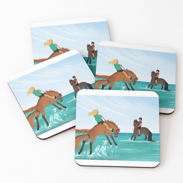 Item preview, Beach Time with Horses designed and sold by ForeverKnightAC.