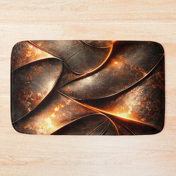 Item preview, Molten Copper Folds designed and sold by Kaleidoscope Print.
