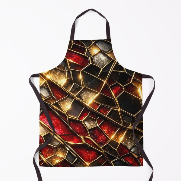 Item preview, Gilded Ruby Stained Glass designed and sold by Kaleidoscope Print.