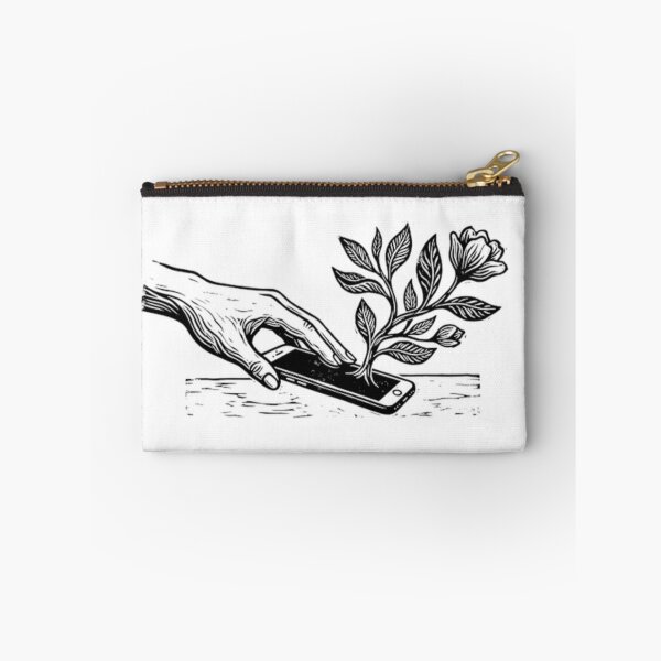 Item preview, Digital Detox: Nature Growing from Silence Linocut Art designed and sold by craftedd.