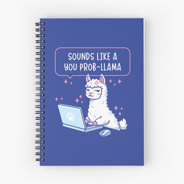 Item preview, Sounds Like A You Prob-Llama - Cute Llama Office Humor Pun designed and sold by Brogress Project.