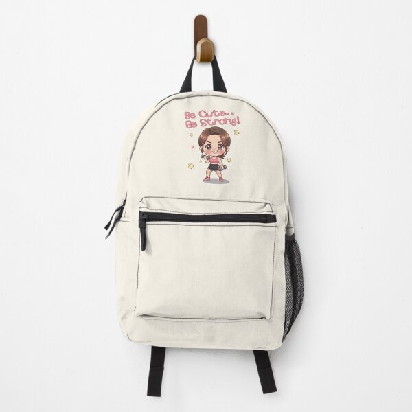 Item preview, Be Cute Be Strong – Girly Cozy Fitness Motivation Illustration designed and sold by Beeform.