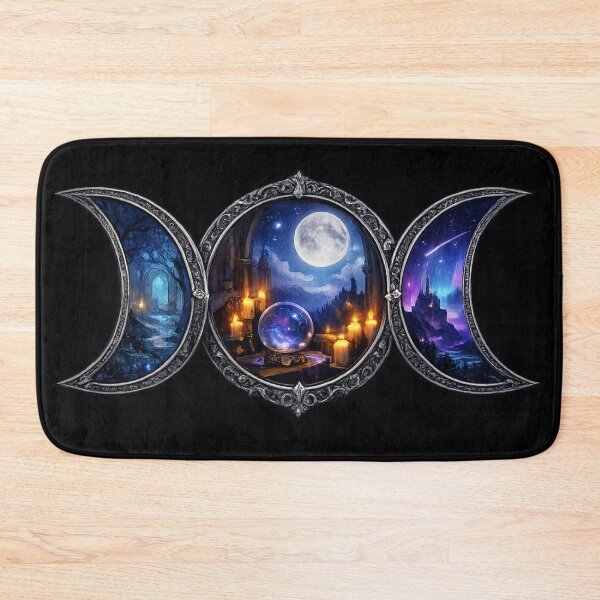 Item preview, Moon Oracle — Triple Moon Crystal Ritual Scene designed and sold by Mouraludia.
