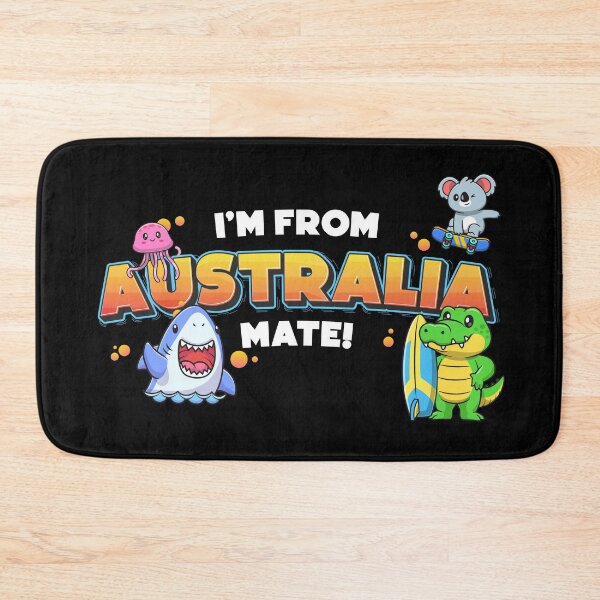 Item preview, I’m From Australia Mate – Cute Aussie Animals Kids Design | Shark, Koala, Crocodile (on dark colours) designed and sold by messy-nessie.