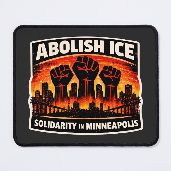 Item preview, Minneapolis Anti-ICE Protest Poster Print designed and sold by PinUpPizzazz.