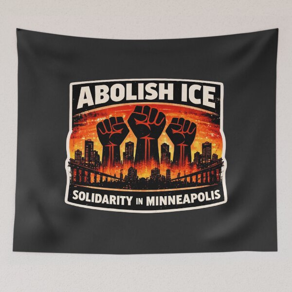 Item preview, Minneapolis Anti-ICE Protest Poster Print designed and sold by PinUpPizzazz.