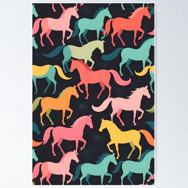 Item preview, Abstract Horses Seamless Pattern (image size 7840x11680) designed and sold by Digital-Davinci.