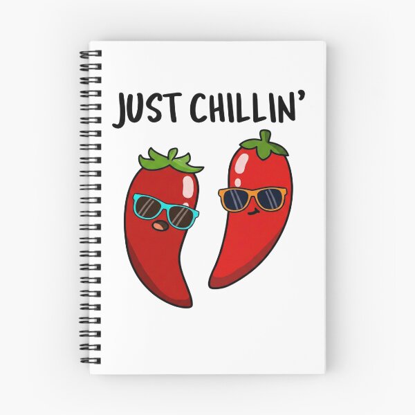 Item preview, Just Chillin' Chili Peppers - Funny Food Pun Graphic designed and sold by ModernPrintMark.