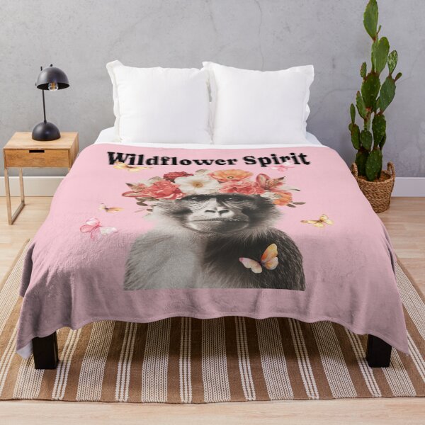Item preview, Wildflower Spirit Funny Monkey designed and sold by Sachie's Studio.