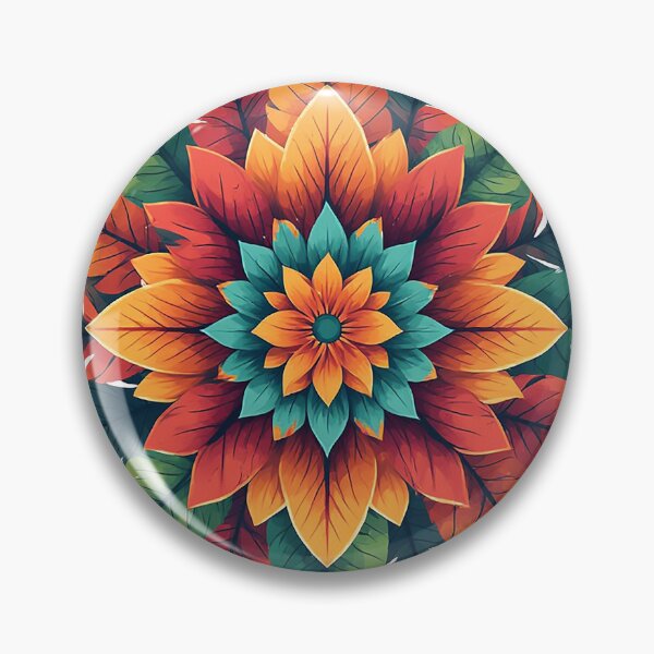 Item preview, Sunset Botanical Medallion designed and sold by bloompatterns.