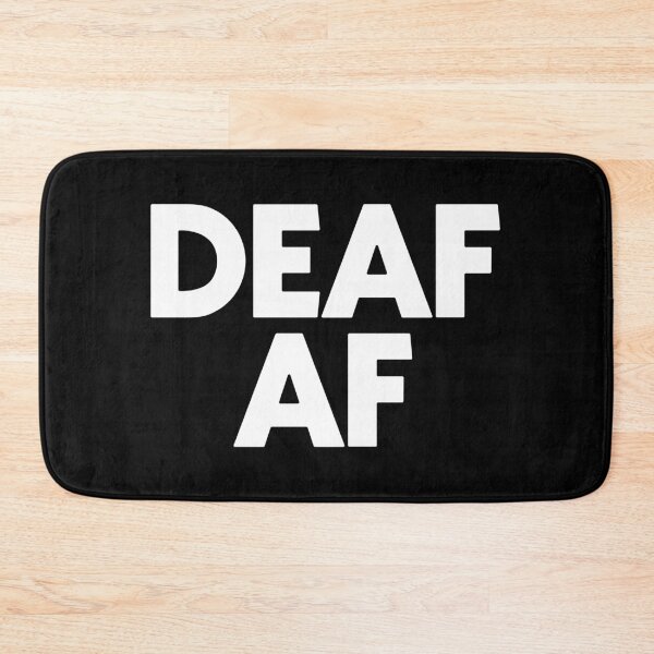 Item preview, Deaf AF - Funny Rude Hearing ASL People Gift designed and sold by kamalasyakila.