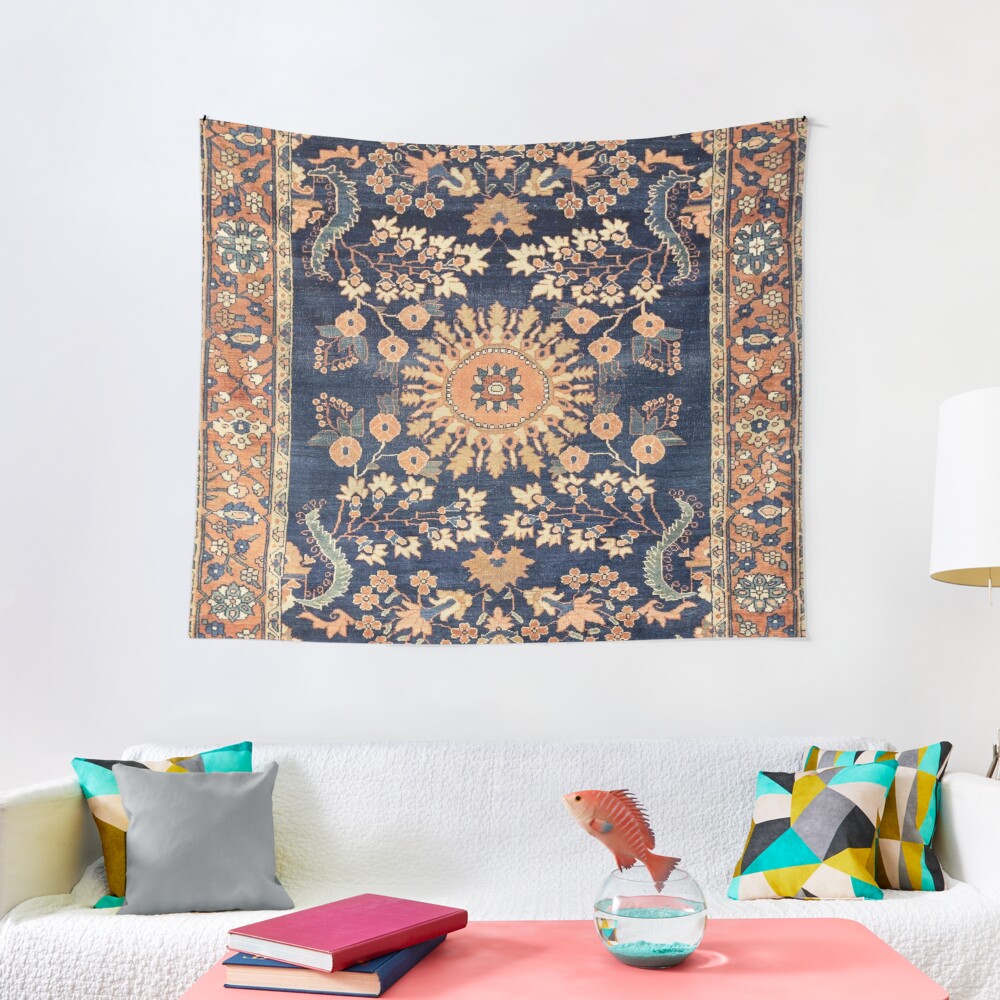 Discover Sarouk Persian Floral Rug Print Tapestry