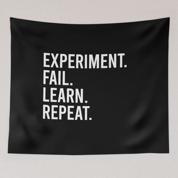 Item preview, Experiment. Fail. Learn. Repeat. - Funny Science Scientist Gift designed and sold by kamalasyakila.