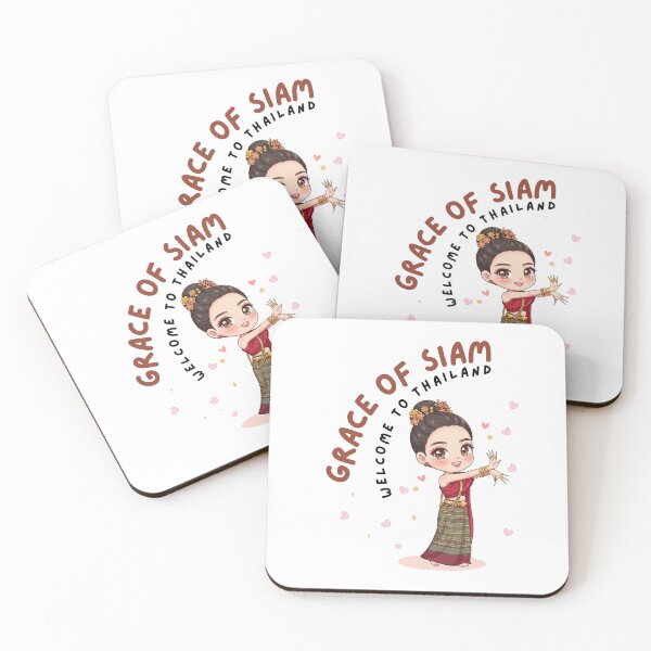 Item preview, Grace of Siam – Cute Thai Traditional Dancer Chibi Illustration designed and sold by Beeform.