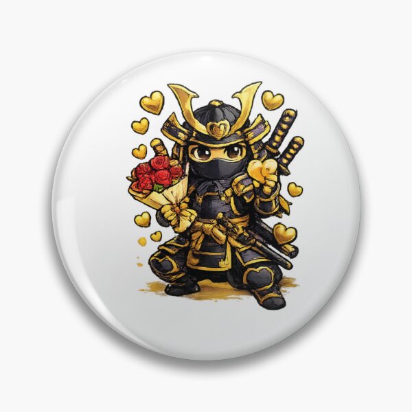 Item preview, Romance Samurai – Gold Heart Warrior designed and sold by MACodDesigns.