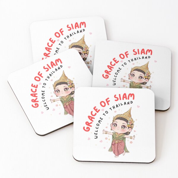 Item preview, Grace of Siam – Cute Thai Traditional Dancer Chibi Illustration designed and sold by Beeform.