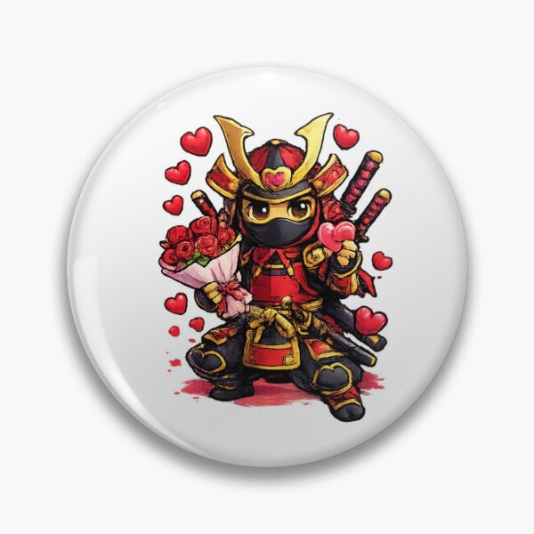 Item preview, Romance Samurai – Red Valentine Warrior designed and sold by MACodDesigns.