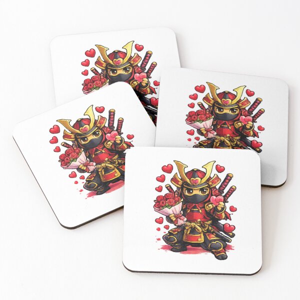 Item preview, Romance Samurai – Red Valentine Warrior designed and sold by MACodDesigns.