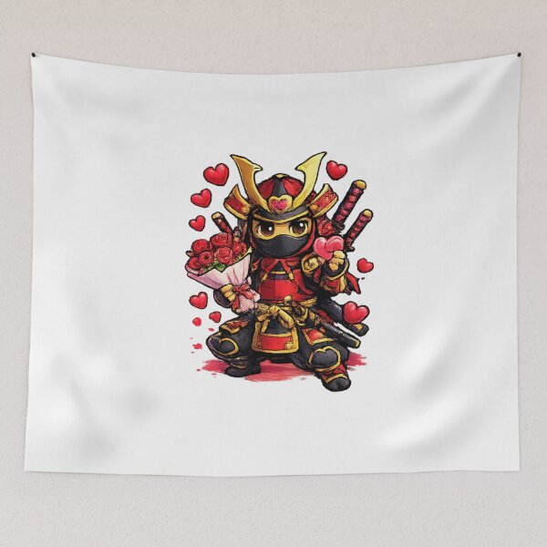 Item preview, Romance Samurai – Red Valentine Warrior designed and sold by MACodDesigns.