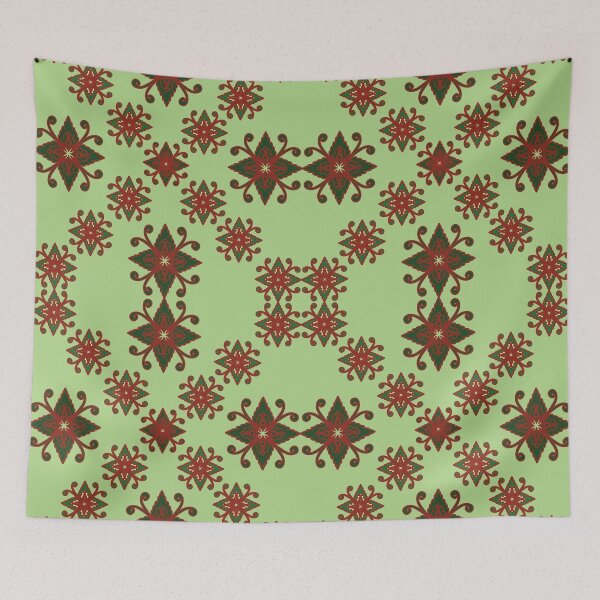 Item preview, Green Mandala Floral Harmony designed and sold by OIL Pattern Design .