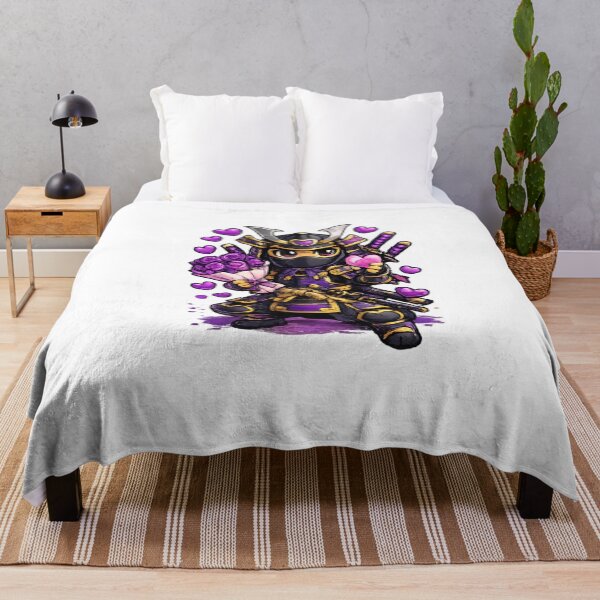 Item preview, Romance Samurai – Purple & Gold Valentine Warrior designed and sold by MACodDesigns.
