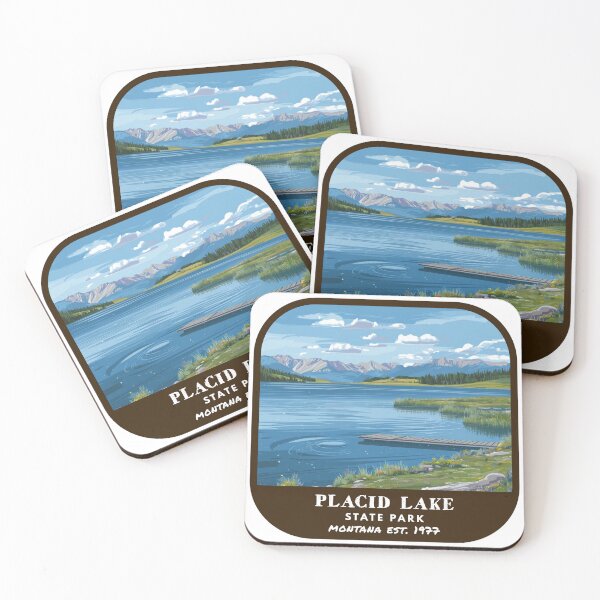 Item preview, Vintage Placid Lake State Park (Montana State Park) designed and sold by RabbitK.