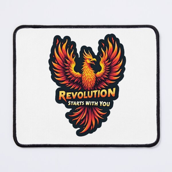Item preview, Fiery Phoenix Revolution - Motivational Wings Art designed and sold by SpektroDesign.