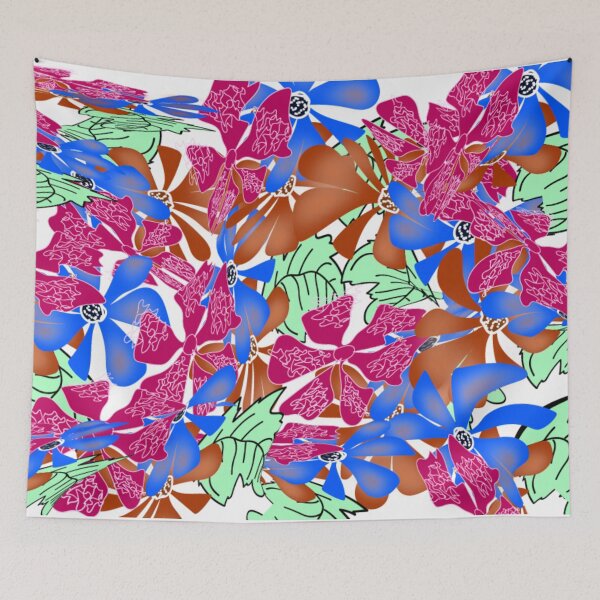 Item preview, Floral Fusion Colorful Art Print designed and sold by Nature  Nblossom.