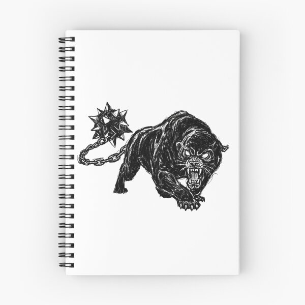 Item preview, BALL AND CHAIN ~Chained Panther Ballpoint Ink Sketch | Fierce Black Panther Illustration designed and sold by bipsybutton.