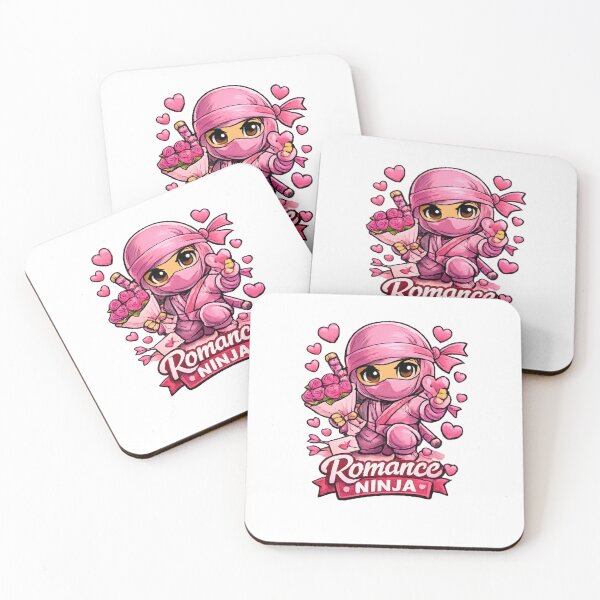 Item preview, Romance Ninja – Pink Chibi Valentine Ninja designed and sold by MACodDesigns.