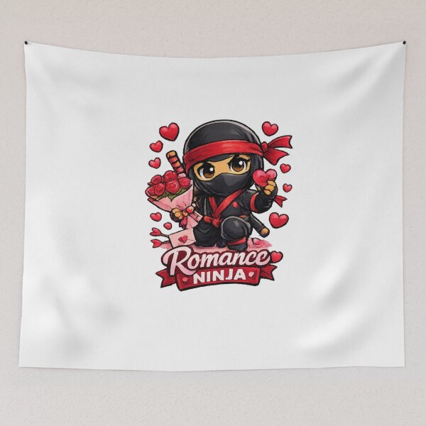 Item preview, Romance Ninja – Red Valentine Edition designed and sold by MACodDesigns.