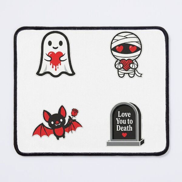 Item preview, Spooky Valentine’s Day Horror Sticker Set designed and sold by NonditStudio.