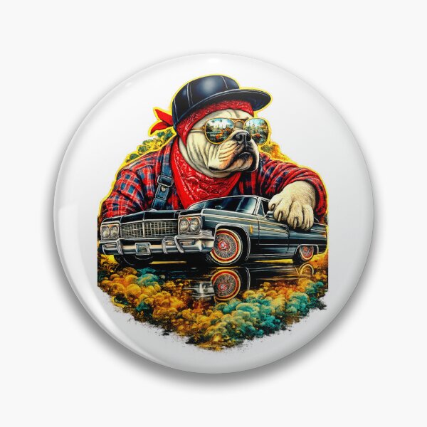 Item preview, Vintage Car with Vato Bulldog designed and sold by NativeGraffix.