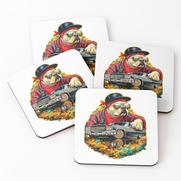 Item preview, Vintage Car with Vato Bulldog designed and sold by NativeGraffix.