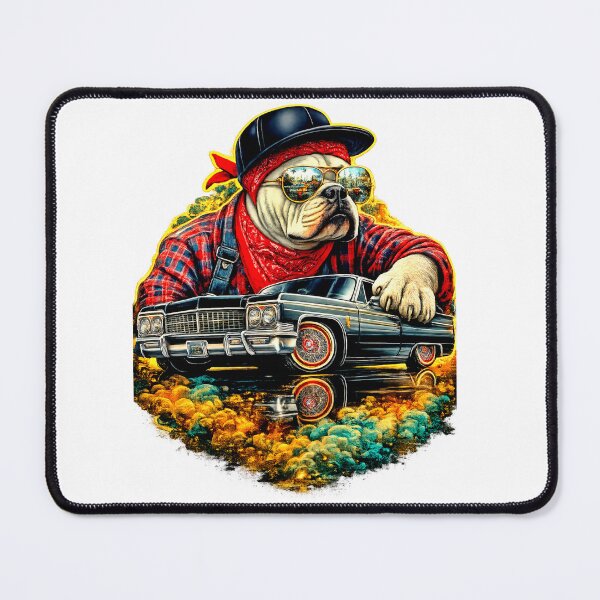 Item preview, Vintage Car with Vato Bulldog designed and sold by NativeGraffix.