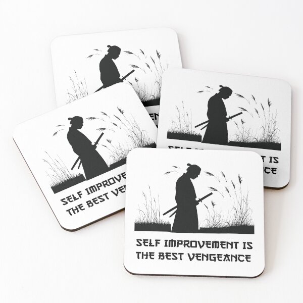 Item preview, a samurai standing in the field of reed with a smart message designed and sold by pavledesigns.