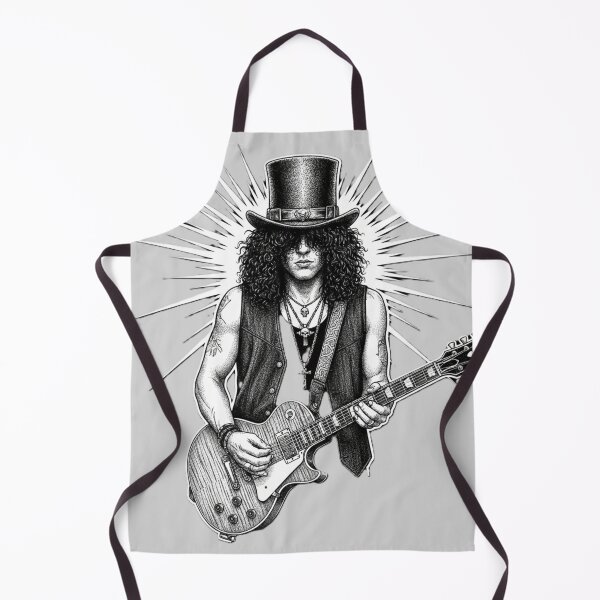 Item preview, Hard Rock Shredder – Detailed "Slash" Inspired Guitarist Illustration designed and sold by Fallen Ink.