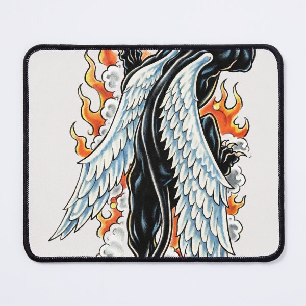 Item preview, HELL DIVER ~Winged Panther Traditional Tattoo Flash | Old School Black Panther Art designed and sold by bipsybutton.