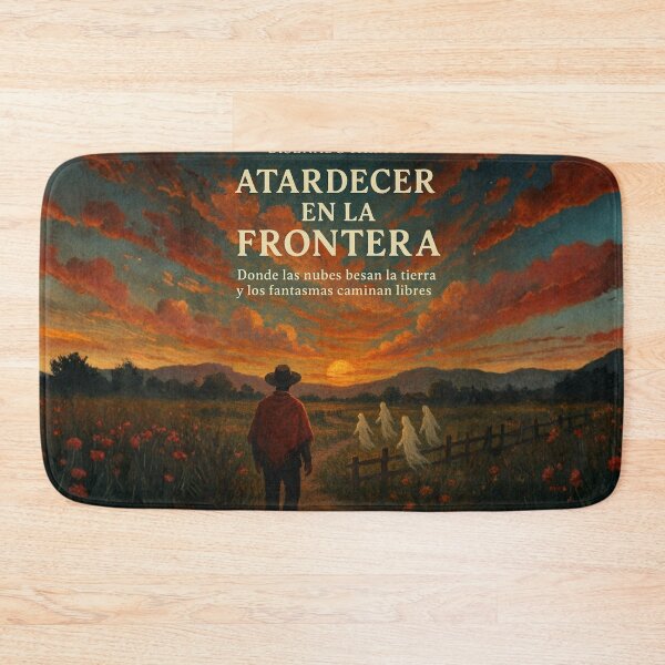 Item preview, Mystical Border Notebook – Sunset with Free Ghosts designed and sold by Anomaly 404 Error.