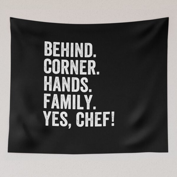 Item preview, Behind, Corner, Hands, Family, Yes Chef designed and sold by kaneishiayuvi.