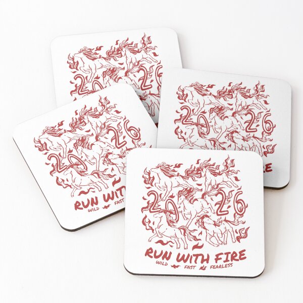 Item preview, Run with Fire Chinese New Year Fire Horse 2026 - White designed and sold by jepchan.