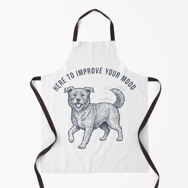 Item preview, Here to Improve Your Mood Dog Wholesome Vintage Dog designed and sold by DIRTYSKETCHH.