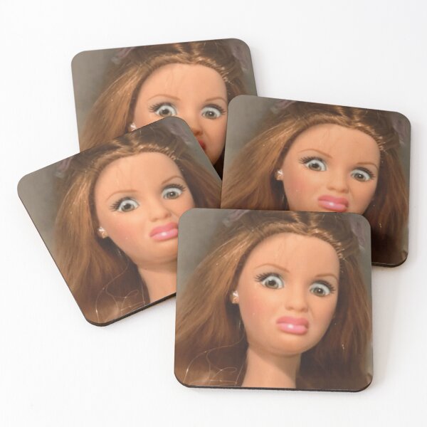 Item preview, Funny Doll Face With Judging Expression designed and sold by FUNKY FELLOW.
