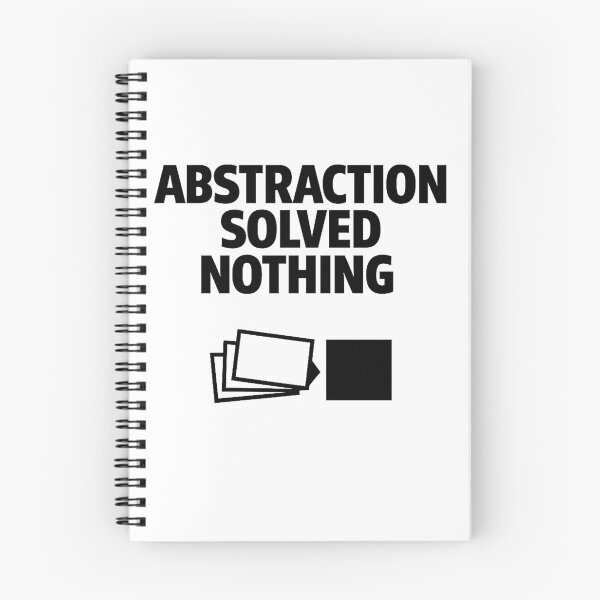 Item preview, Abstraction Solved Nothing – Senior Developer Humor Design designed and sold by techy-rrr.