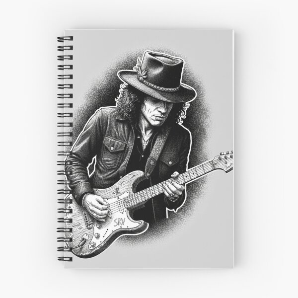 Item preview, Texas Blues Legend – High-Fidelity SRV Inspired Guitarist Illustration designed and sold by Fallen Ink.