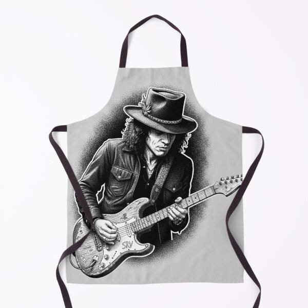Item preview, Texas Blues Legend – High-Fidelity SRV Inspired Guitarist Illustration designed and sold by Fallen Ink.