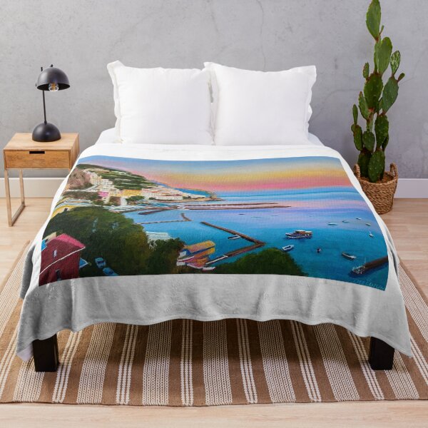 Item preview, Amalfi Mediterranean Sunset Italy designed and sold by Dai Wynn Fine Art.