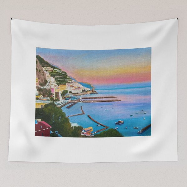 Item preview, Amalfi Mediterranean Sunset Italy designed and sold by Dai Wynn Fine Art.